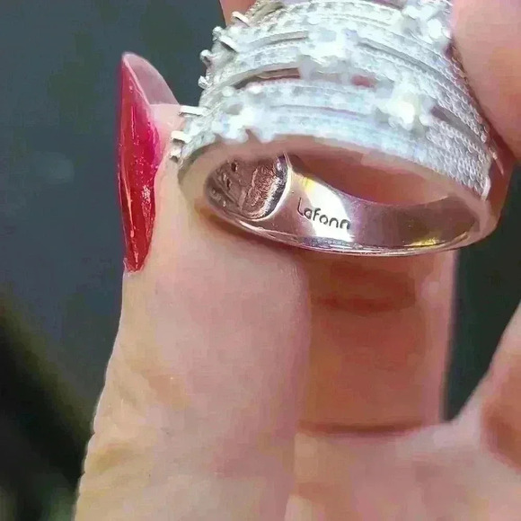 Lafonn Sterling Silver 925 CZ ring size 7 - Picture 10 of 16